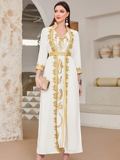 Ramadan White Muslim Abaya Dubai Turkey Islam Arabic Hijab Dress Jalabiya African Dresses For Women Robe Femme Musulmane Kaftans