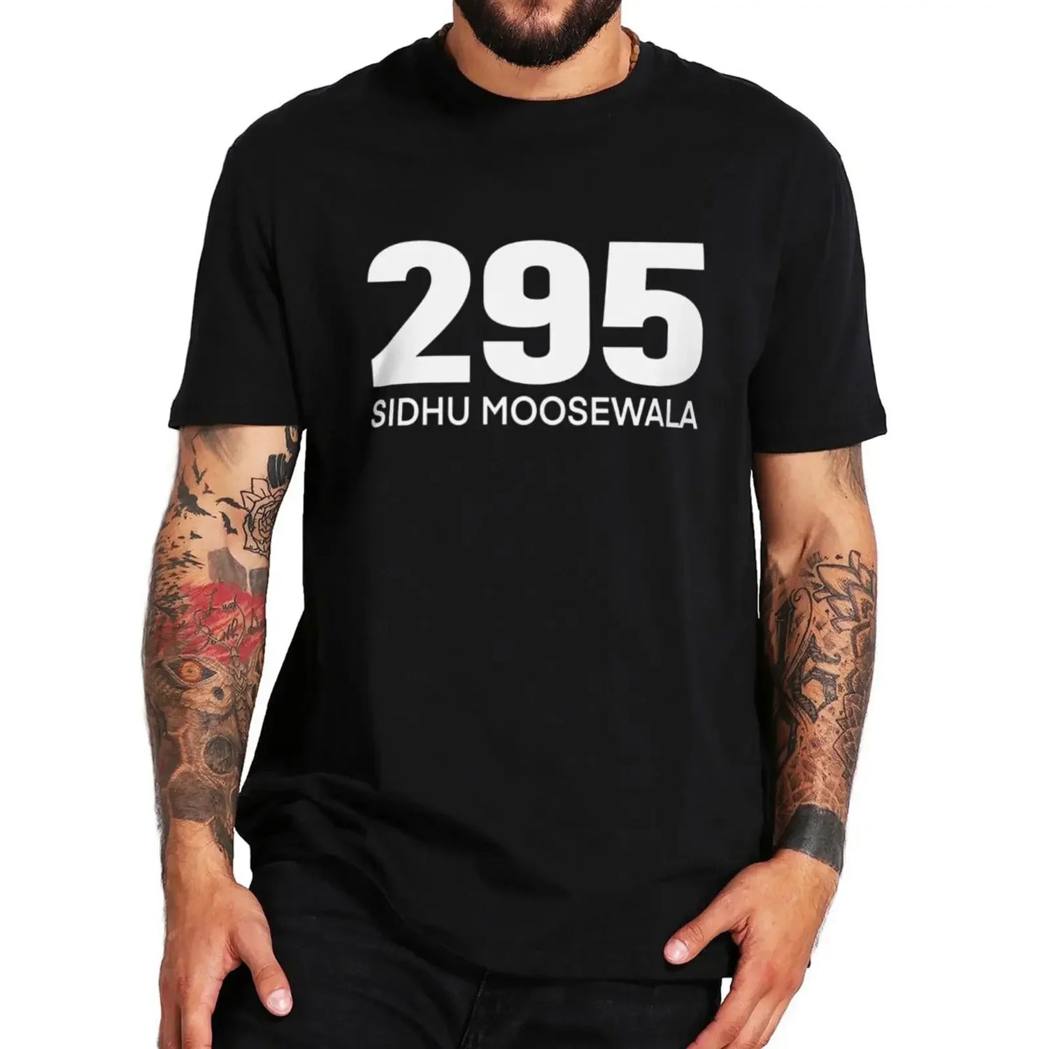 harajuku fashion graphic Streetwear T-Shirt 295 Sidhu Moosewala T Shirt RIP deep Singh  Indian Rapper Hip Hop Singer Tshirts