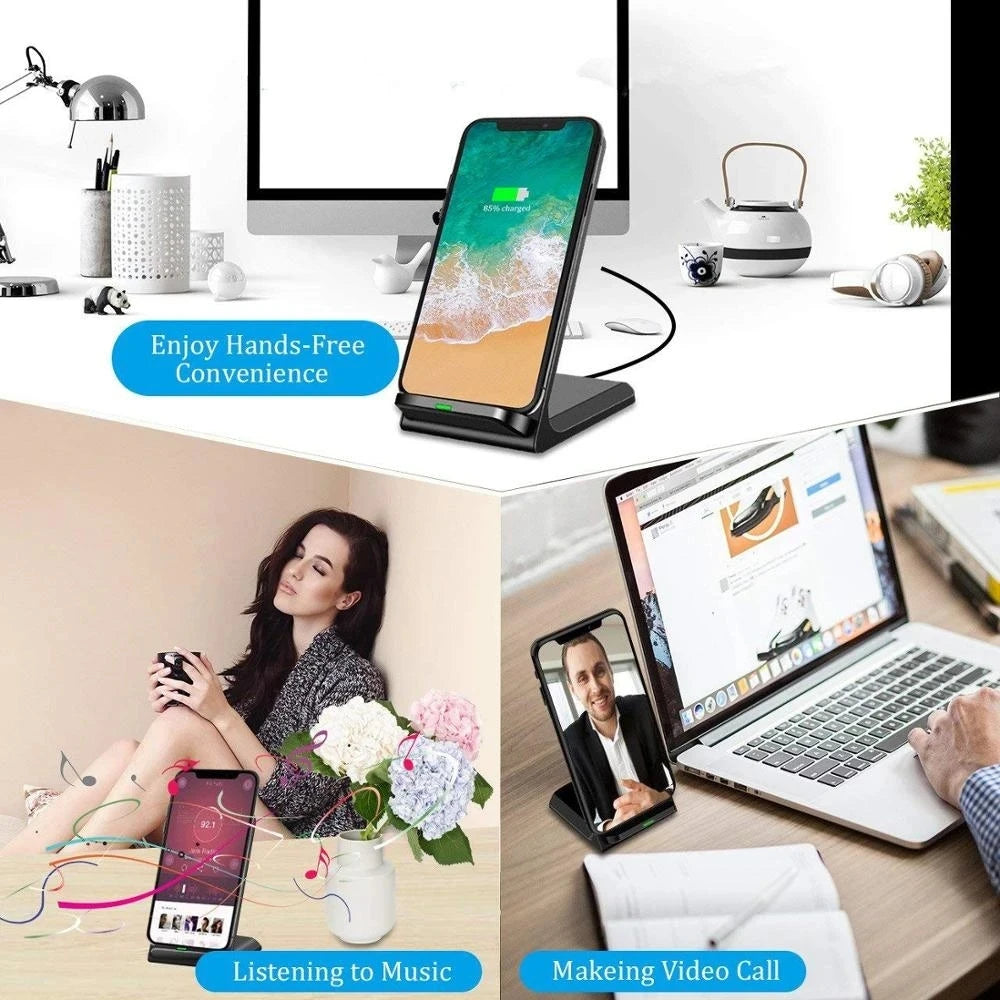 100W Fast Wireless Charger for Samsung S23 S22 S24 Quick Charging Stand For iPhone 14 13 12 11 Pro Max XS XR X 8 Plus Xiaomi 11